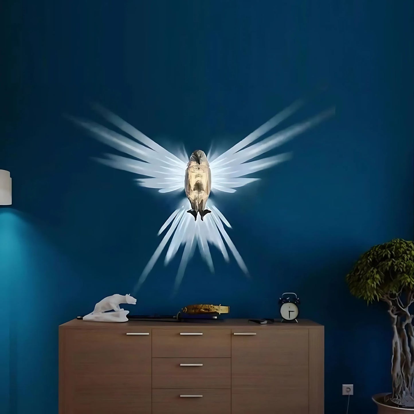 Eagle lamp with 3D effect